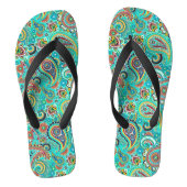 Colorful Retro Paisley Teenslippers (Voetbed)