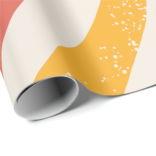 Colorful Retro Patterned Cadeaupapier (Rol Hoek)