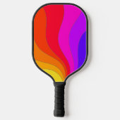 Colorful Retro Pickleball Paddle (Achterkant)