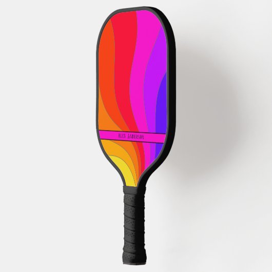 Colorful Retro Pickleball Paddle (Links)