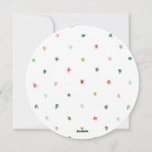 Colorful Retro Rainbow Cirbow Foto Kerstmis Feestdagenkaart (Achterkant)