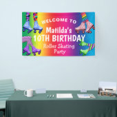 Colorful Retro Roller Skateday Spandoek (Beurs)