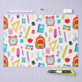 Colorful Retro School Supply Tissuepapier (Craft)