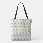 Colorful Retro Snowflakes Christmas  Tote Bag (Achterkant)