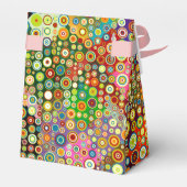 Colorful Retro Spots + jouw idee Bedankdoosjes (Achterkant)