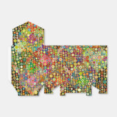 Colorful Retro Spots + jouw idee Bedankdoosjes (Uitgevouwen)