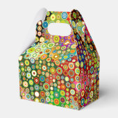 Colorful Retro Spots + jouw idee Bedankdoosjes (Achterkant)