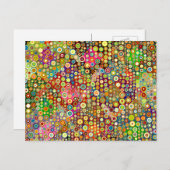 Colorful Retro Spots + jouw idee Briefkaart (Voorkant / Achterkant)