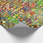 Colorful Retro Spots + jouw idee Cadeaupapier (Hoek)