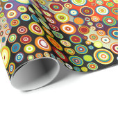 Colorful Retro Spots + jouw idee Cadeaupapier (Rol Hoek)