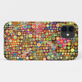 Colorful Retro Spots + jouw idee Case-Mate iPhone Case (Achterkant (horizontaal))