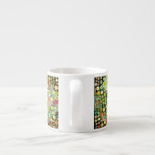 Colorful Retro Spots + jouw idee Espresso Kop (Achterkant)