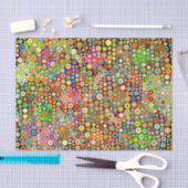 Colorful Retro Spots + jouw idee Tissuepapier (Craft)