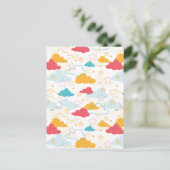 Colorful Retro Starry Sky Art Patroon Briefkaart (Staand voorkant)