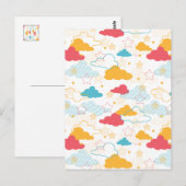 Colorful Retro Starry Sky Art Patroon Briefkaart (Voorkant / Achterkant)