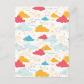 Colorful Retro Starry Sky Art Patroon Briefkaart (Voorkant)