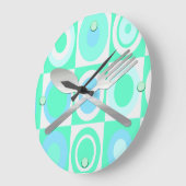 Colorful Retro Style Kitchen wandklok (Hoek)