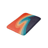 Colorful retro style swirl design badmat (Gekanteld)