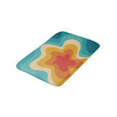 Colorful retro style swirl design badmat (Gekanteld)