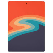 Colorful retro style swirl design klembord (Achterkant)