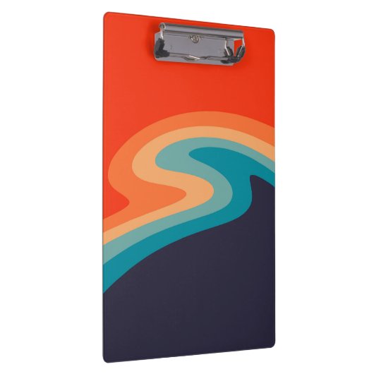 Colorful retro style swirl design klembord (Rechts)