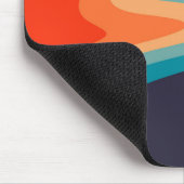 Colorful retro style swirl design muismat (Hoek)