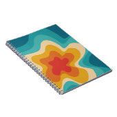 Colorful retro style swirl design notitieboek (Rechterzijde)