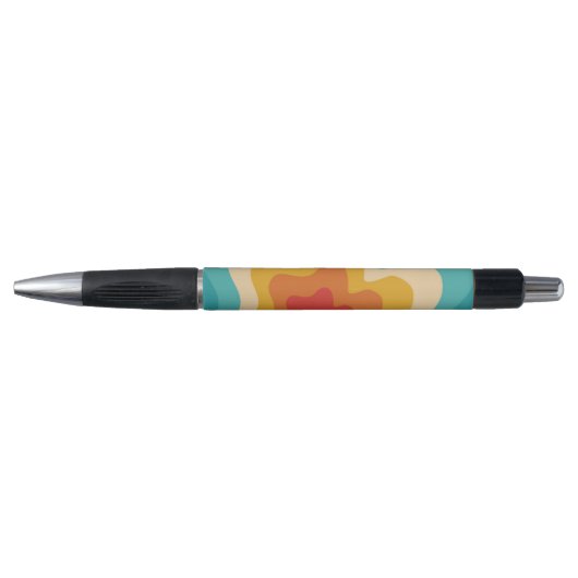 Colorful retro style swirl design pen (Voorkant)