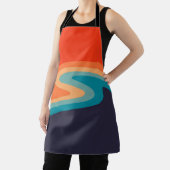 Colorful retro style swirl design schort (Insitu)