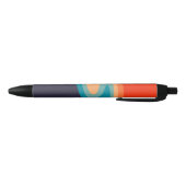 Colorful retro style swirl design zwarte inkt pen (Bodem)
