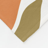 Colorful Retro Sunrise Fleece Deken (Hoek)