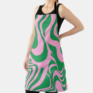 Colorful Retro Swirl Groovy Y2K Patroon Schort