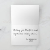 Colorful Retro Typography Hanukkah Feestdagen Kaart (Binnen)