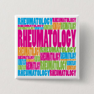 Colorful Rheumatology Vierkante Button 5,1 Cm