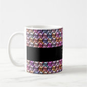 Colorful Rhinestone met aangepaste naam Koffiemok (Links)