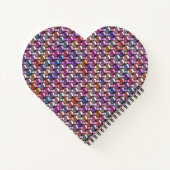 Colorful Rhinestone met aangepaste naam Notitieboek (Achterkant)