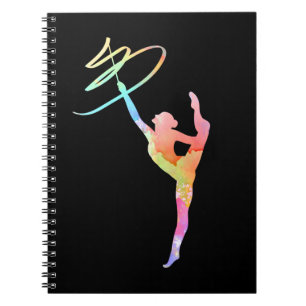 Colorful Rhythmic Gymnastics Girl Notitieboek