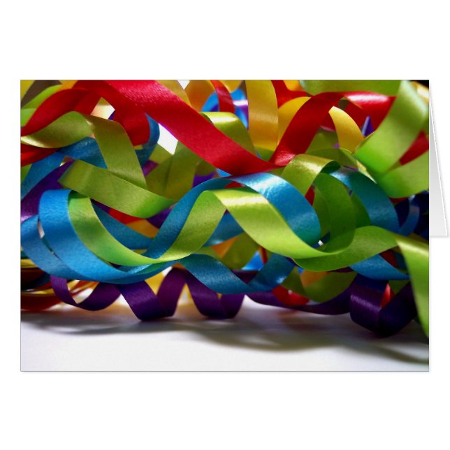 Colorful Ribbon Card (Voorkant Horizontaal)