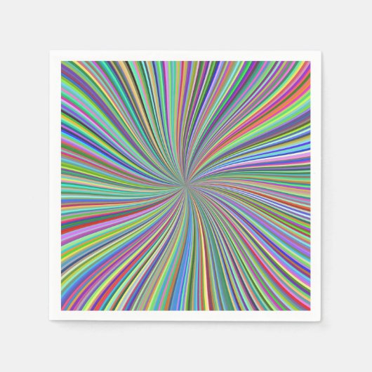 Colorful Ribbon Spiral Swirl optische illusie Servet (Voorkant)