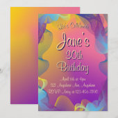 Colorful Ribbons Kaart (Voorkant / Achterkant)