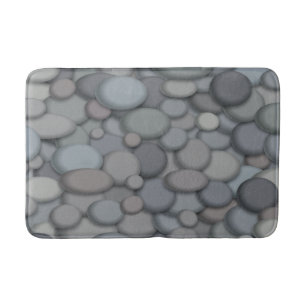 Colorful River Rock Pebbles Art Badmat
