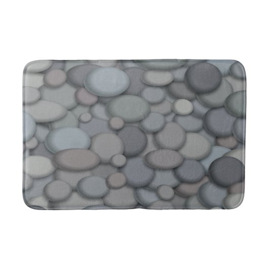 Colorful River Rock Pebbles Art Badmat (Voorkant)