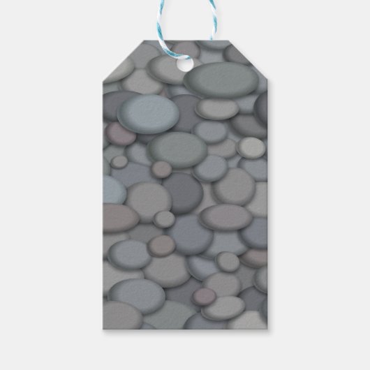 Colorful River Rock Pebbles Art Cadeaulabel (Voorkant)