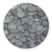 Colorful River Rock Pebbles Art Keramische Knop (Voorkant)