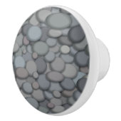 Colorful River Rock Pebbles Art Keramische Knop (Rechts)