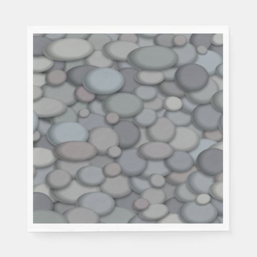 Colorful River Rock Pebbles Art Servetten (Voorkant)