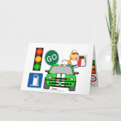 Colorful Road Sign Collage Kinderen Birthday Kaart (Achterkant)