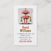 Colorful Robot Children Calling Card Contactkaartje (Voorkant)