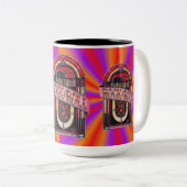 Colorful Rock & Roll Juke Box Retro Mok (Voorkant rechts)