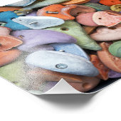 Colorful Rock Wall Attacha Foto Afdruk (Hoek)